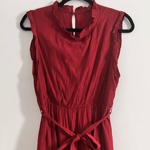 Sleeveless Tiered Mini Swing Dress